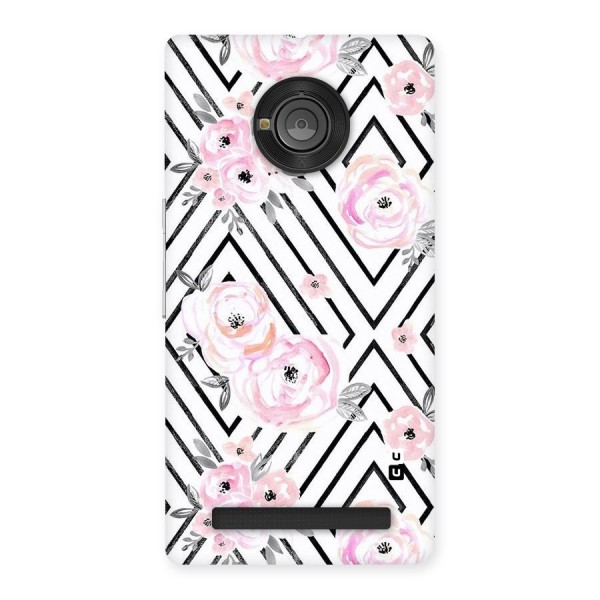 Light Pastel Flowers Design Back Case for Yu Yuphoria