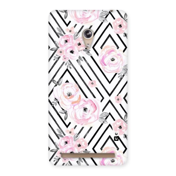 Light Pastel Flowers Design Back Case for Zenfone 6