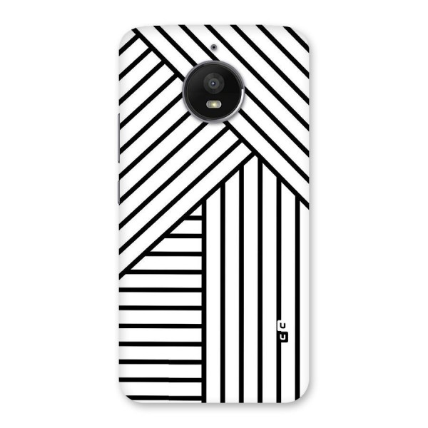 Lines Pattern Stripes Back Case for Moto E4 Plus