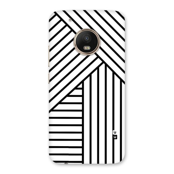 Lines Pattern Stripes Back Case for Moto G5 Plus