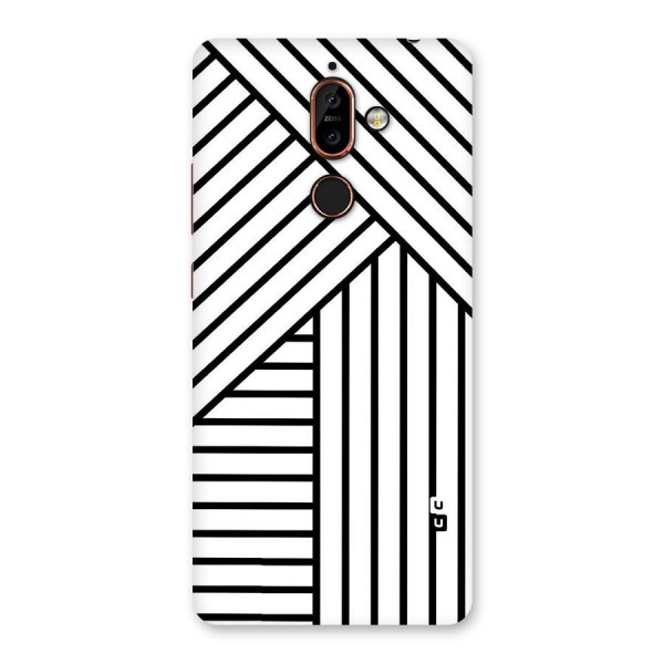 Lines Pattern Stripes Back Case for Nokia 7 Plus