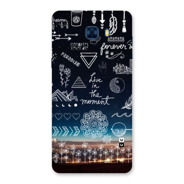 Live In The Moment Back Case for Galaxy C7 Pro