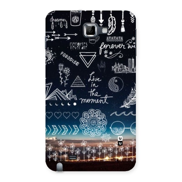 Live In The Moment Back Case for Galaxy Note