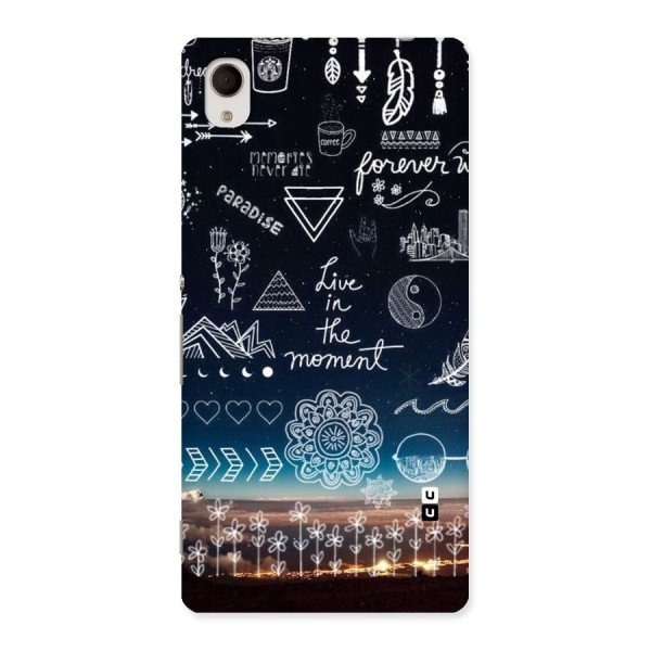 Live In The Moment Back Case for Xperia M4 Aqua