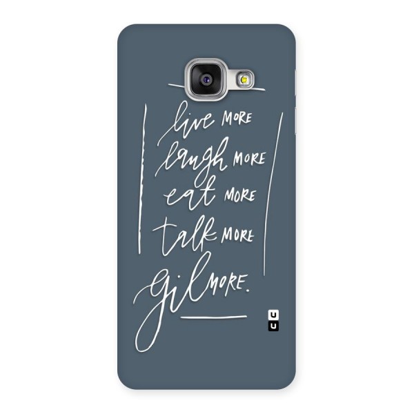 Live Laugh More Back Case for Galaxy A3 2016