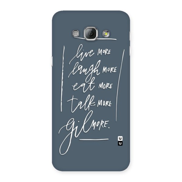 Live Laugh More Back Case for Galaxy A8