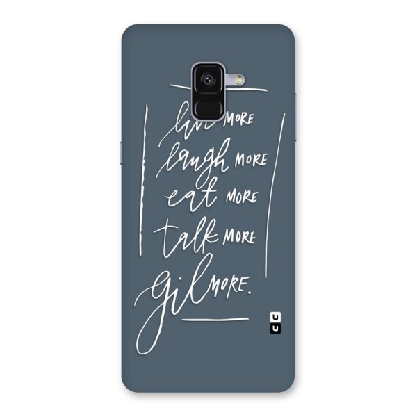 Live Laugh More Back Case for Galaxy A8 Plus