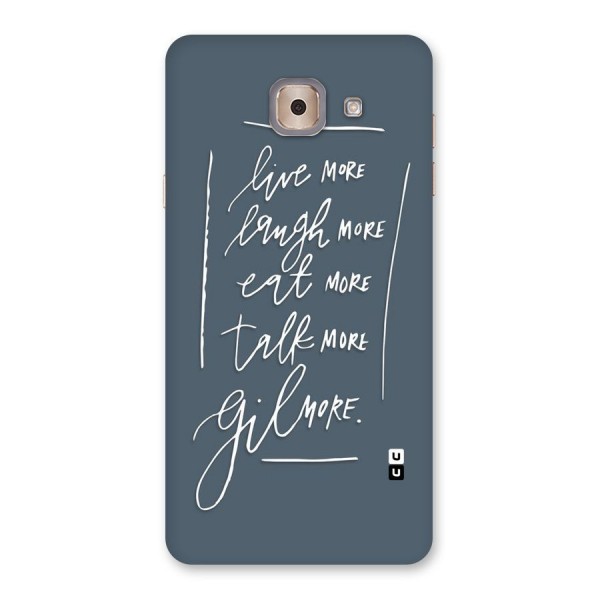 Live Laugh More Back Case for Galaxy J7 Max