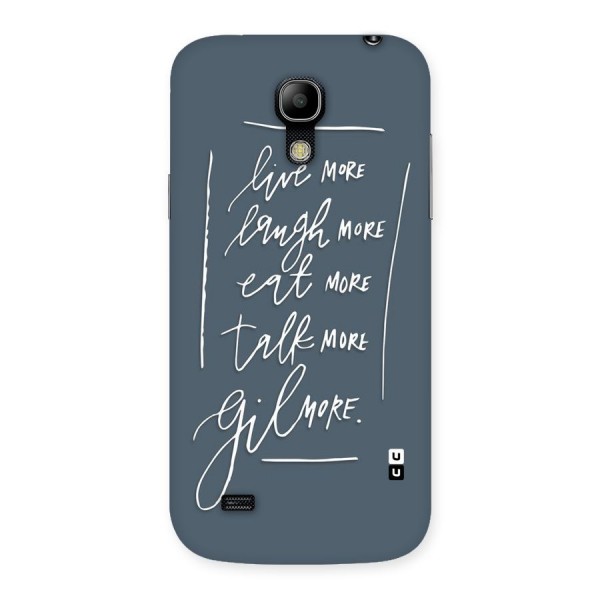 Live Laugh More Back Case for Galaxy S4 Mini