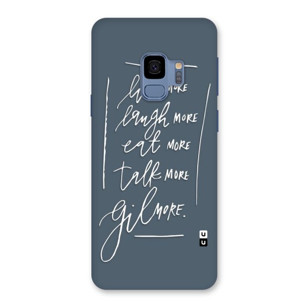 Live Laugh More Back Case for Galaxy S9