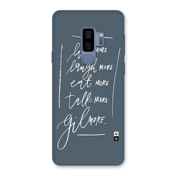 Live Laugh More Back Case for Galaxy S9 Plus