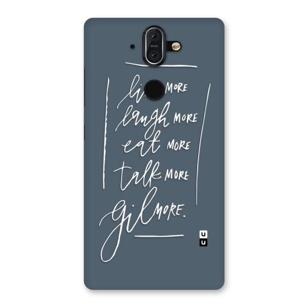 Live Laugh More Back Case for Nokia 8 Sirocco