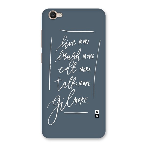 Live Laugh More Back Case for Vivo Y55s