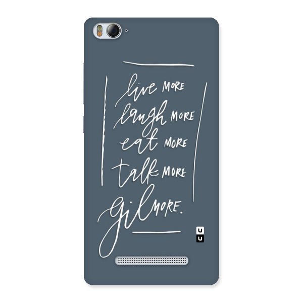 Live Laugh More Back Case for Xiaomi Mi4i