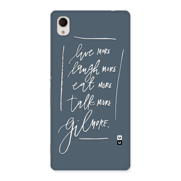 Live Laugh More Back Case for Xperia M4 Aqua