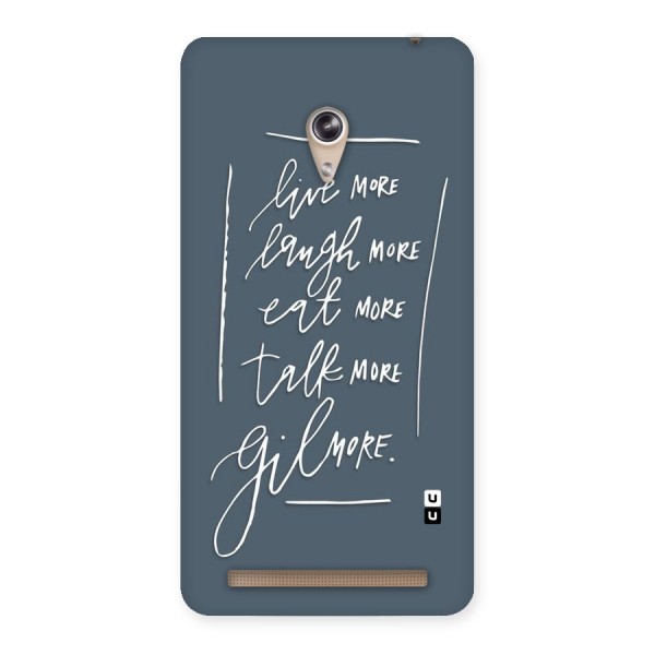 Live Laugh More Back Case for Zenfone 6