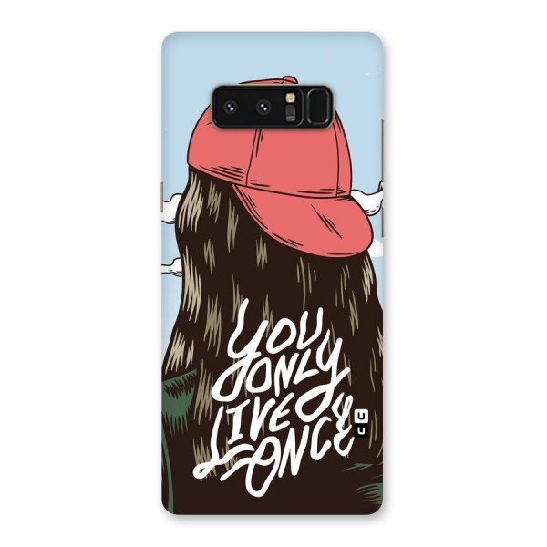 Live Once Back Case for Galaxy Note 8