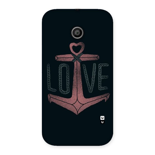 Love Anchor Form Back Case for Moto E