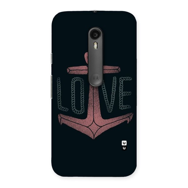 Love Anchor Form Back Case for Moto G3