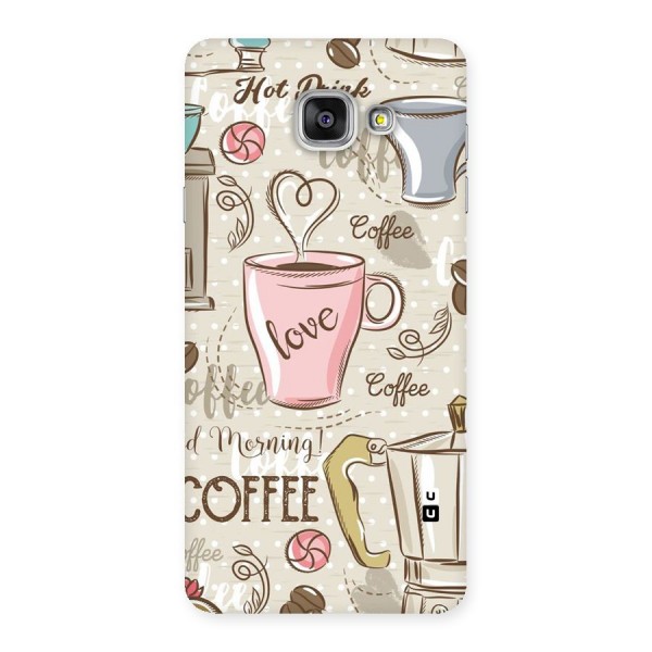 Love Coffee Design Back Case for Galaxy A7 2016