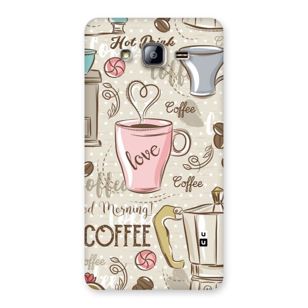 Love Coffee Design Back Case for Galaxy On5