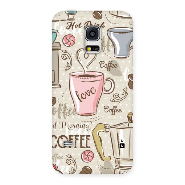 Love Coffee Design Back Case for Galaxy S5 Mini