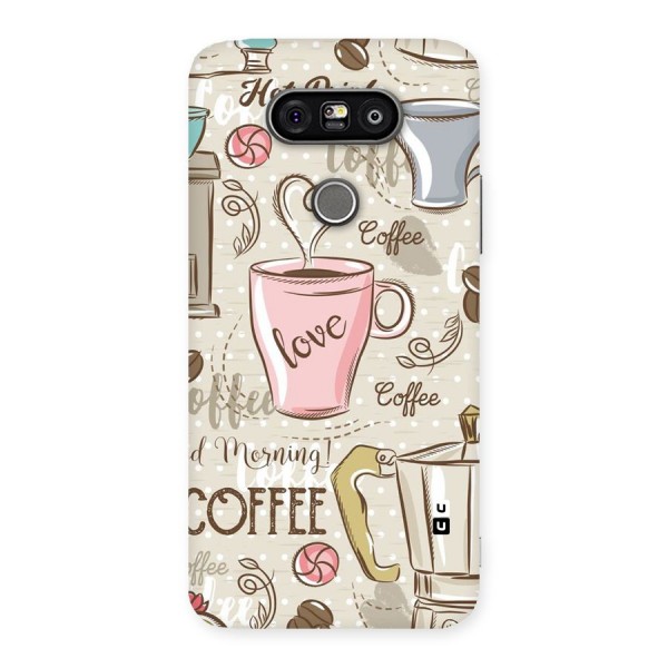 Love Coffee Design Back Case for LG G5