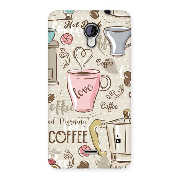 Love Coffee Design Back Case for Micromax Unite 2 A106