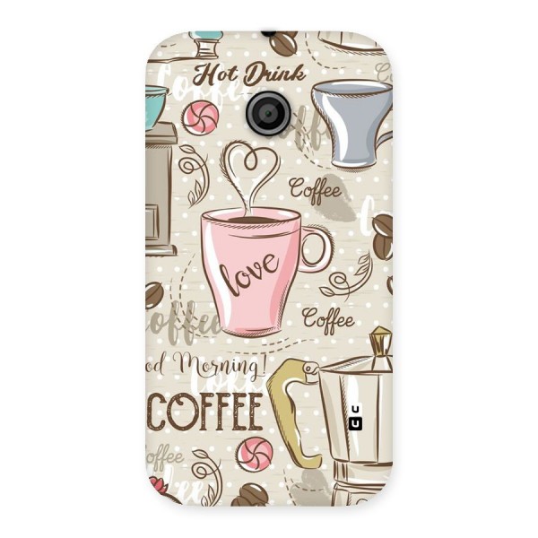 Love Coffee Design Back Case for Moto E