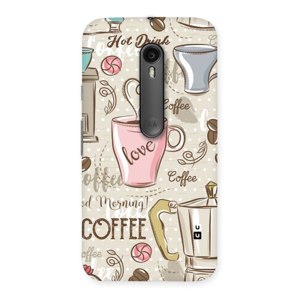 Love Coffee Design Back Case for Moto G3