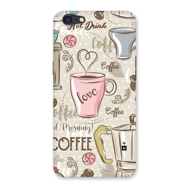 Love Coffee Design Back Case for Oppo A71