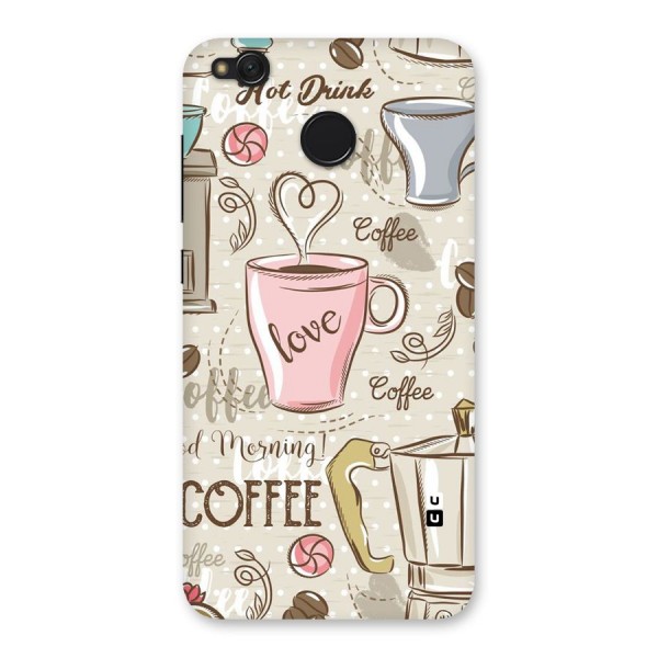 Love Coffee Design Back Case for Redmi 4