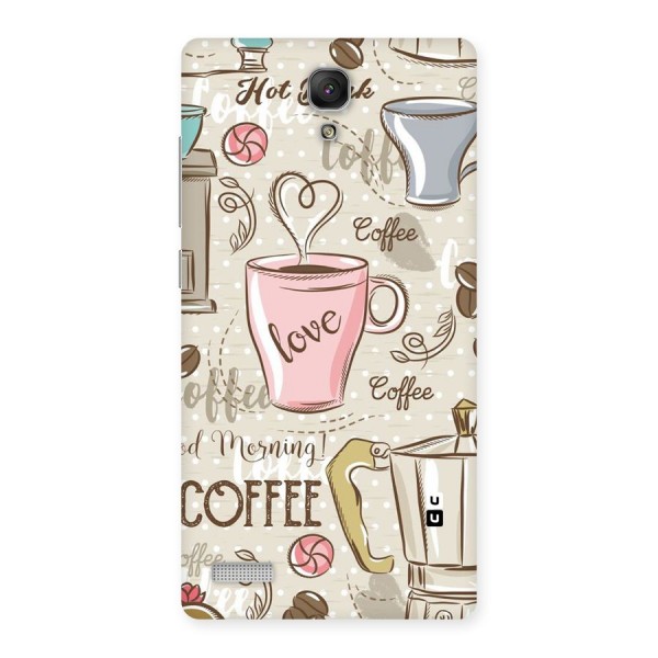 Love Coffee Design Back Case for Redmi Note