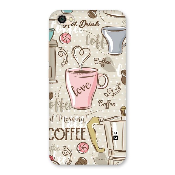 Love Coffee Design Back Case for Redmi Y1 Lite