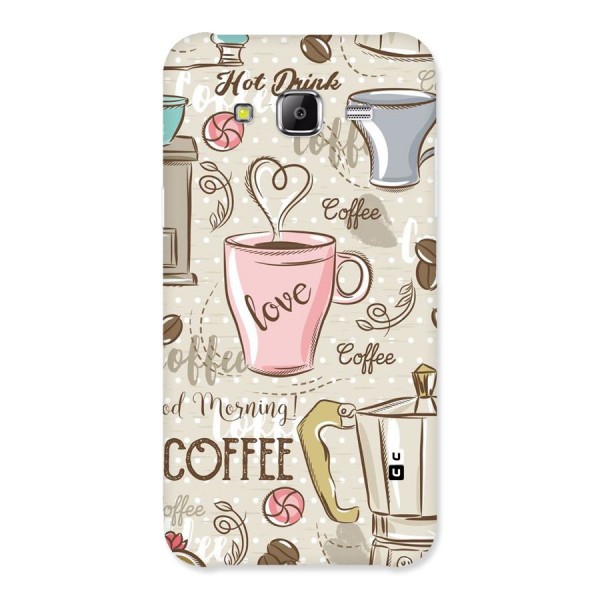 Love Coffee Design Back Case for Samsung Galaxy J5