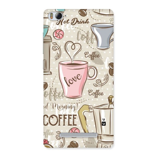 Love Coffee Design Back Case for Xiaomi Mi4i