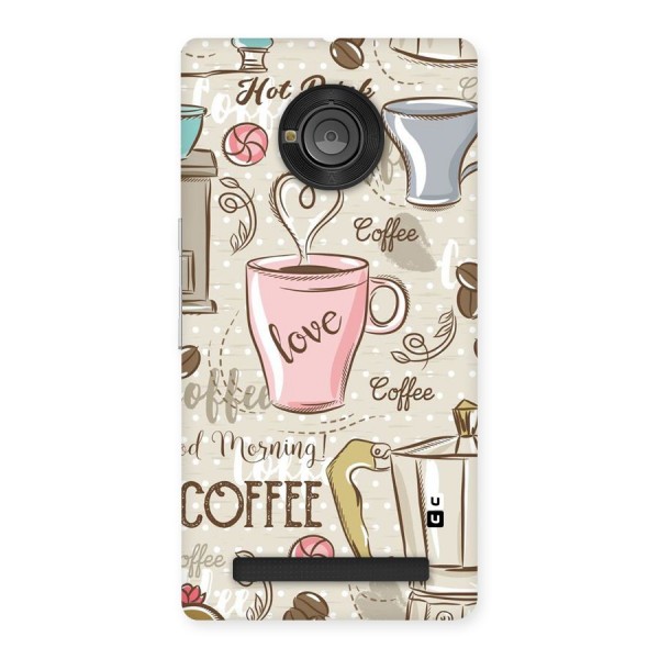 Love Coffee Design Back Case for Yu Yuphoria