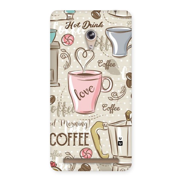 Love Coffee Design Back Case for Zenfone 6