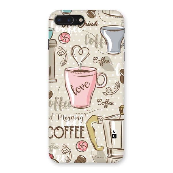 Love Coffee Design Back Case for iPhone 7 Plus