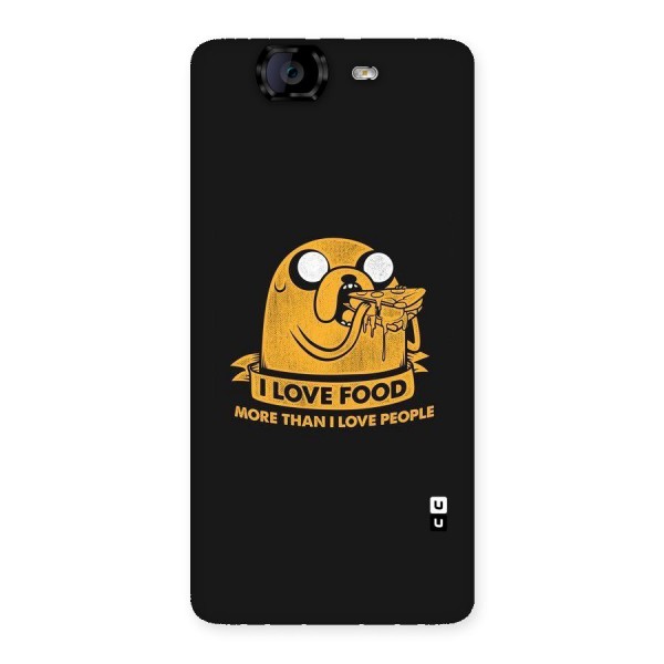 Love Food Back Case for Canvas Knight A350