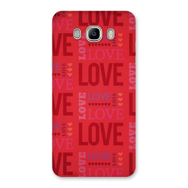 Love Pattern Back Case for Galaxy On8