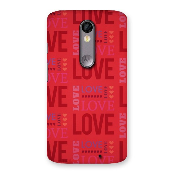 Love Pattern Back Case for Moto X Force