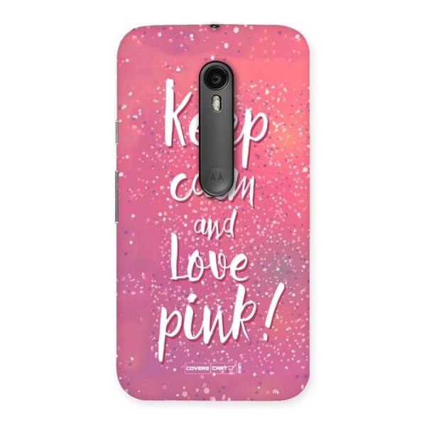 Love Pink Back Case for Moto G3