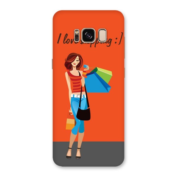 Love Shopping Classy Girl Back Case for Galaxy S8