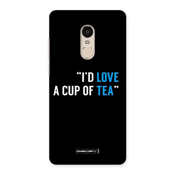 Love Tea Back Case for Xiaomi Redmi Note 4