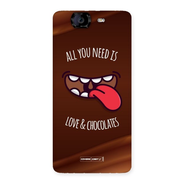 Love and Chocolates Back Case for Canvas Knight A350