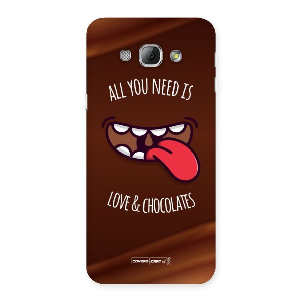 Love and Chocolates Back Case for Galaxy A8