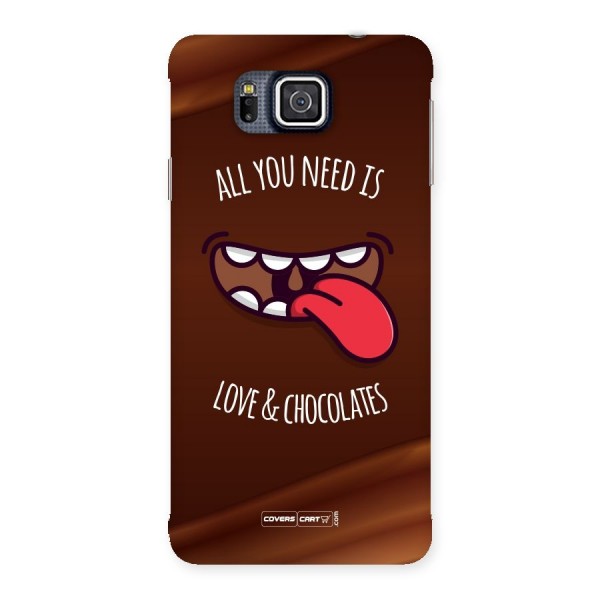 Love and Chocolates Back Case for Galaxy Alpha