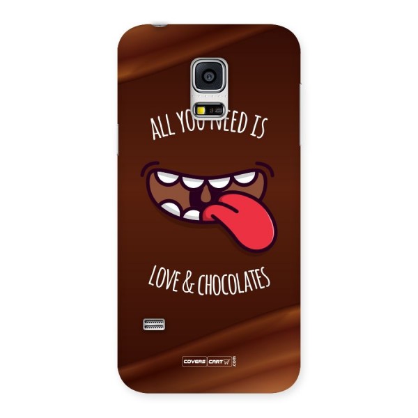 Love and Chocolates Back Case for Galaxy S5 Mini