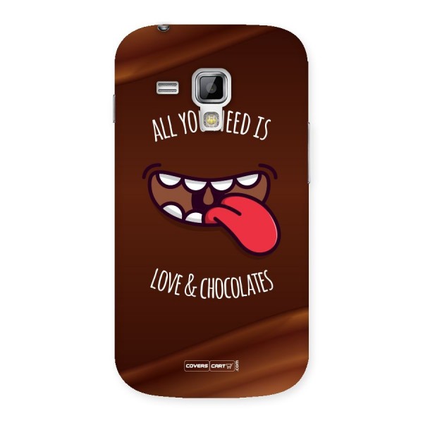 Love and Chocolates Back Case for Galaxy S Duos